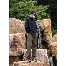 B221美式ins街头hiphop宽松休闲多口袋工装裤子LK23120-P65控88，男装休闲裤，电商B221