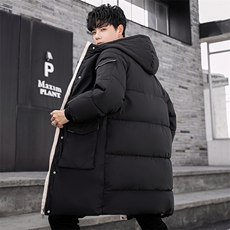 冬季中长款棉衣男加厚连帽大口袋休闲棉服潮棉袄A266-WMY2112-P85，男装棉衣，电商A266