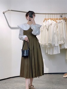 韩系两件套连衣裙图片