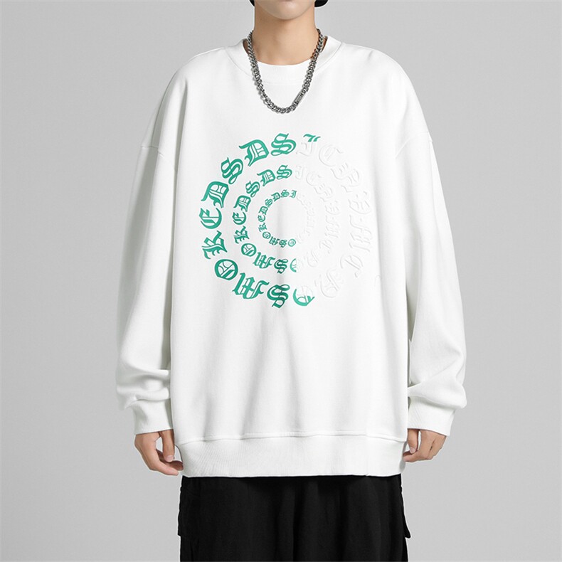 新款男百搭设计感圆领印花无影墙卫衣VE55133-P33控48图片