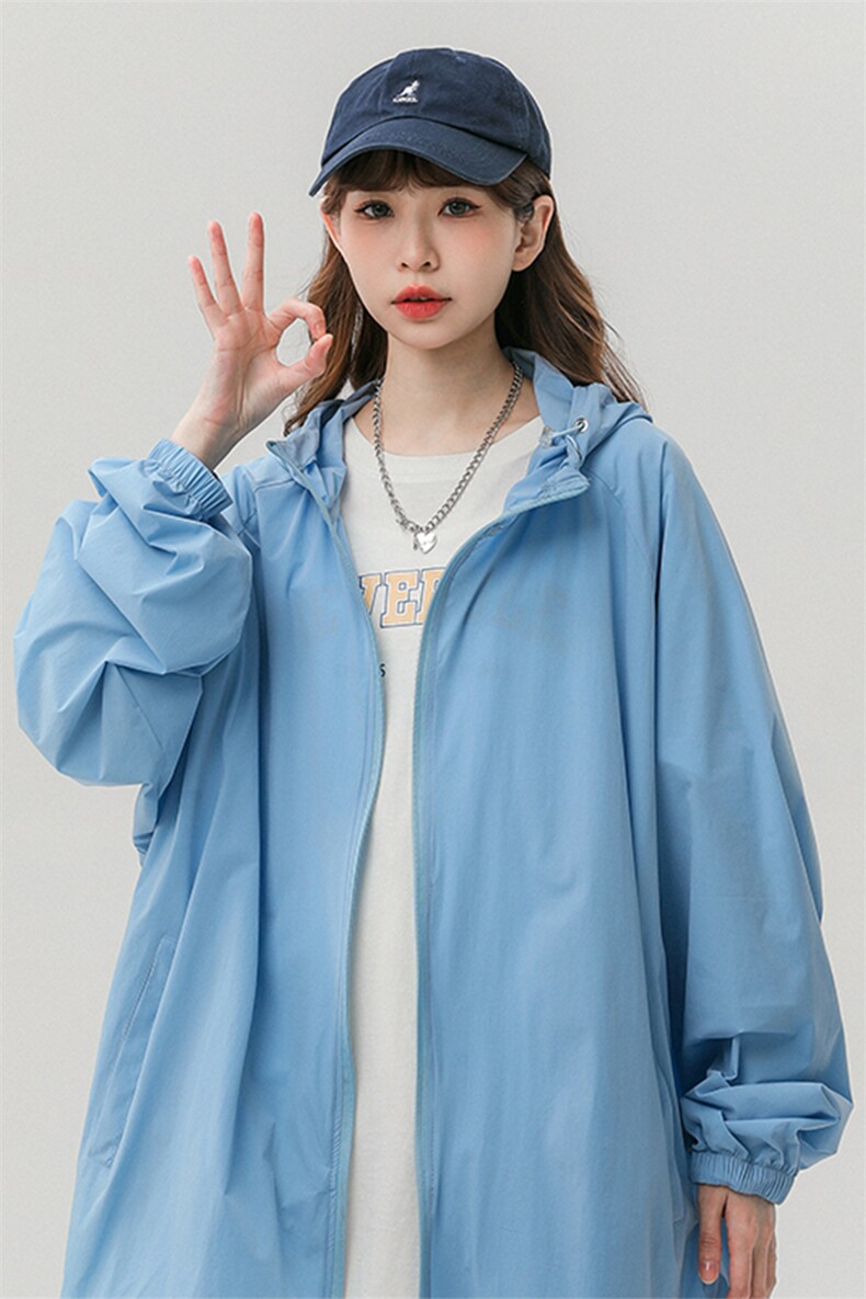特批50无差价2024夏简约纯色舒适连帽防晒衣男女轻薄透气大码J513,男装防晒衣,电商A001-1
