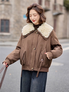 【冬季女装新款】加绒加厚休闲派克服P-145图片