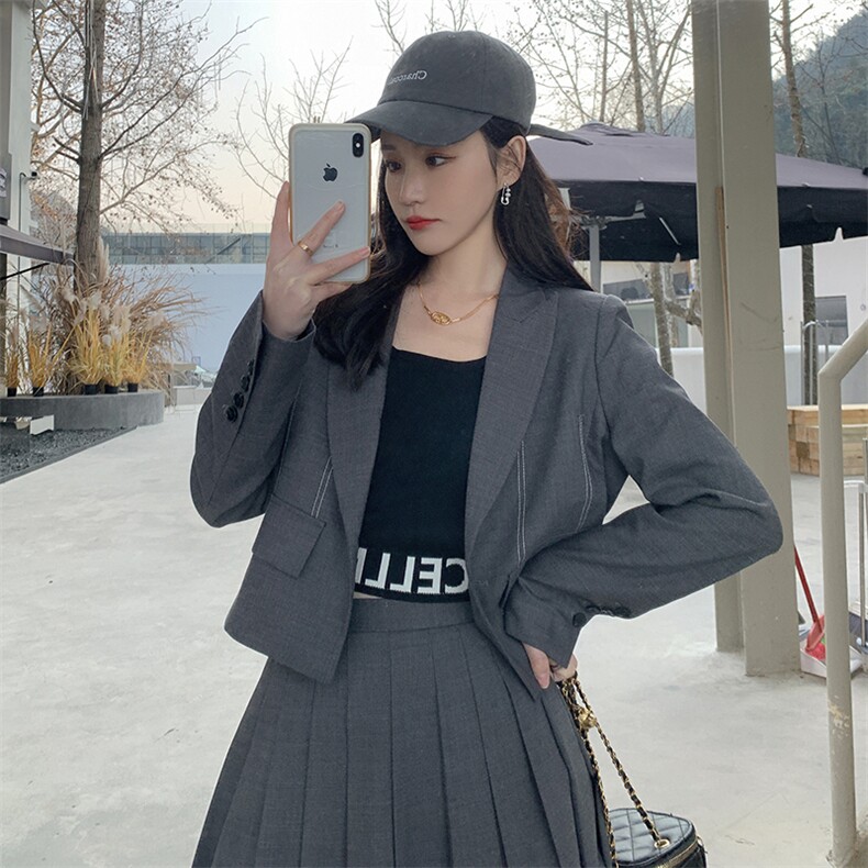 现货韩系ins西装两件套2D151-T9900-P155-K208,女装套装/套裙,2D151
