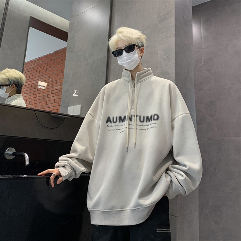 大货已出小众设计美式高街半拉链吊染刷毛渐变卫衣WY31-P68控88，男装卫衣，星座914-4