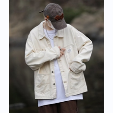 高街牛仔外套男韩版潮流痞帅2025冬季新款ins宽松夹克W5406-P60，男装工装外套，星座412