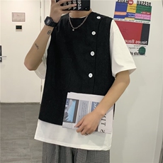 夏季工装无袖马甲男坎肩背心个性宽松薄款上衣W1025-P36，男装背心/马甲，星座1109-3