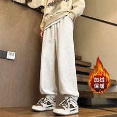 加绒加厚运动裤束脚卫裤M-4XLK823-1特P43加绒K823特P49，男装休闲裤，电商A309