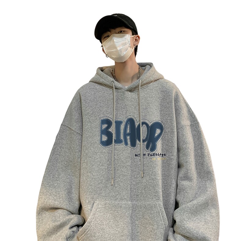 ！连帽圆领卫衣男装港风帽衫男LM124-P35,男装卫衣,电商B367