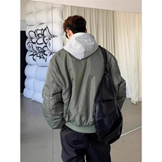 美式复古棉服男款秋冬季2025新款飞行员加绒加厚棒球领外套棉衣，男装棉衣，星座1210-1