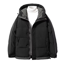 羽绒服男款冬季加厚保暖冬装冬天上衣服潮牌工装帅气短款鸭绒外套，男装羽绒服，星座1210-1