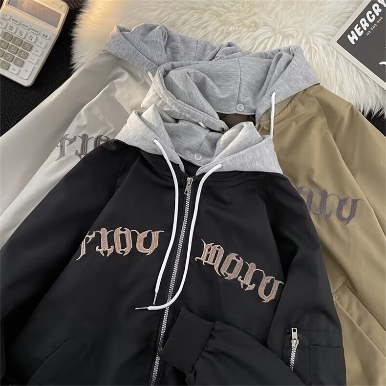 春秋新款刺绣潮牌外套男棒球服上衣韩版宽松飞行员夹克W5564-P62,男装夹克,星座412