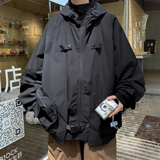秋冬季户外潮流机能风夹克潮牌连帽工装冲锋衣外套男W7900-P72，男装夹克，星座512-4