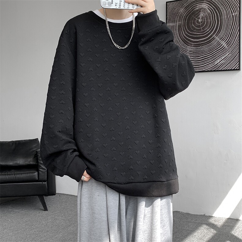 卫衣男秋季新款港风宽松提花套头上衣WY830-特P29,男装卫衣,星座214-3