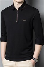 BB57217钱塘2020-2秋季新款中年男士薄款宽松休闲长袖T恤P142，男装T恤，钱塘207-2