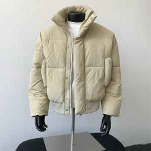 现货立领棉衣男士美式加厚外套潮牌工装棉服M0817-P83,连体裙搭配什么裙子好看图片