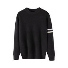 男士圆领羊绒时尚简约百搭羊绒衫保暖舒适，男装羊绒套衫，米亚康羊绒