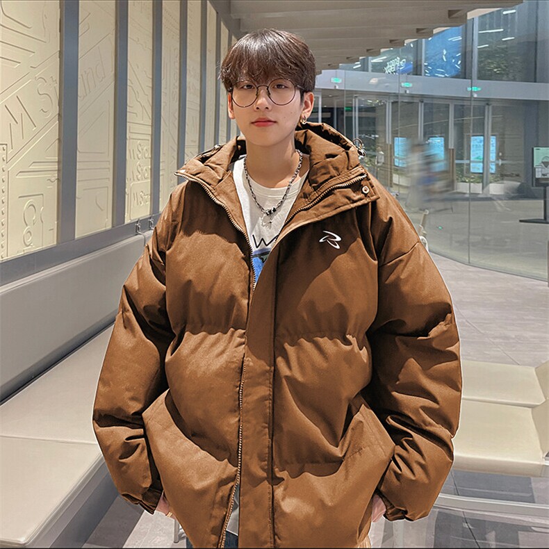 现货抖音得物可供视频三防加厚羽绒连帽棉衣外套面包棉服85528,男装棉衣,电商A486