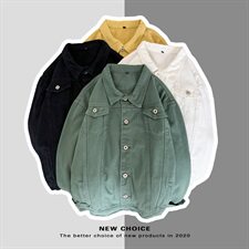 714-1-S15新款男女平铺进口休闲牛仔夹克衫男款潮，男装夹克，星座714-1