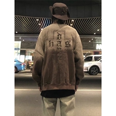 N7005-P60ins渐变印字母夹克外套新款文艺简约原宿，男装夹克，电商B323A
