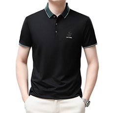 夏季男士短袖休闲t恤百搭polo衫中年爸爸夏装上衣QP1633-P55，男装Polo衫，星座1105-3