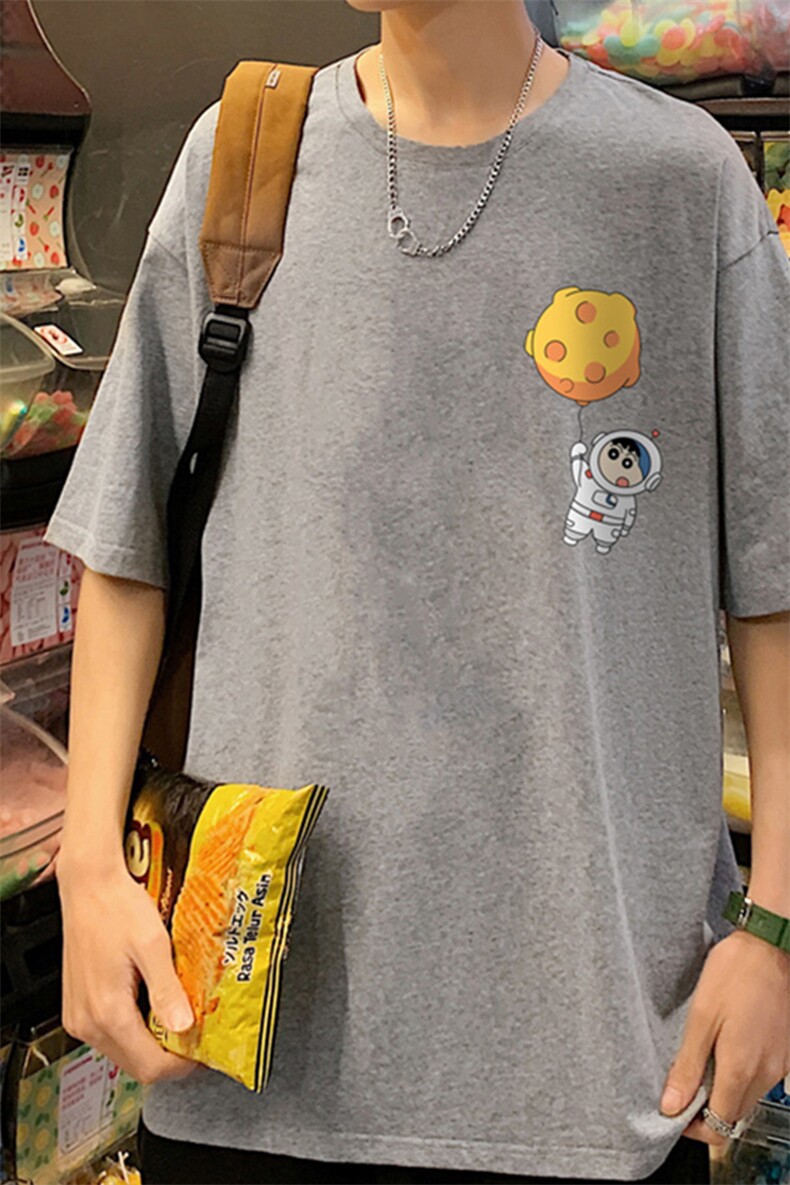 ！春夏新款纯棉宽松短袖T恤男士情侣体恤衫男DX01-P20,男装T恤,电商B367