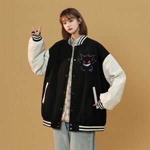 中性风春秋季情侣棒球服男女休闲夹克女时尚外套男BQF291-P50，男装夹克，电商B371