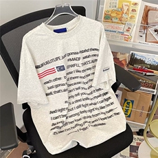 DT3038-P35短袖男士T恤夏季新款字母圆领学生男生半袖打底体恤，男装T恤，星座603-2