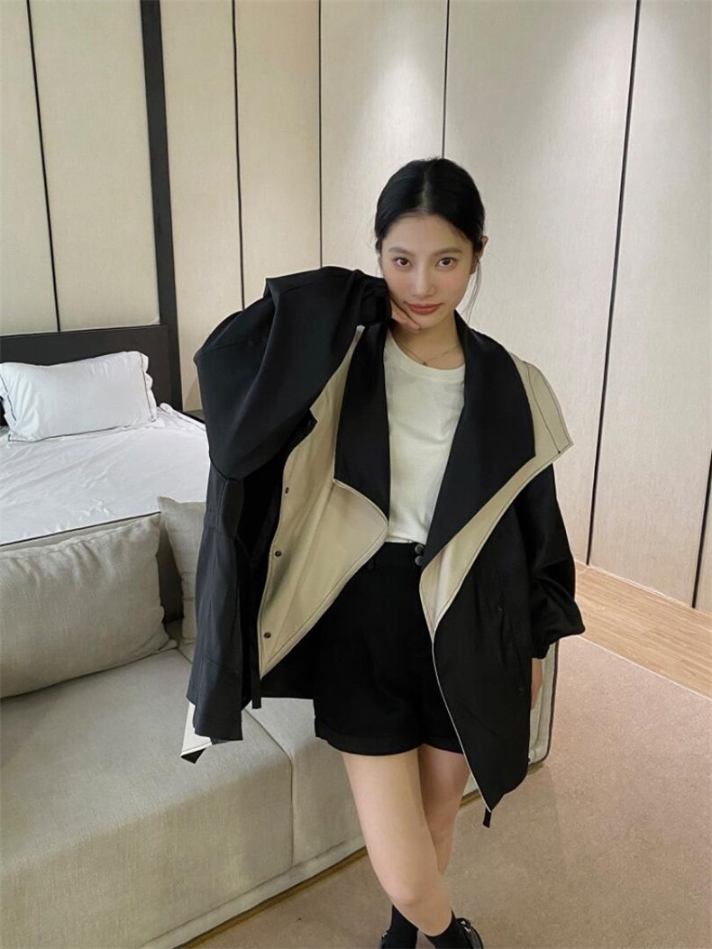 风衣，女装风衣，mo cha dan