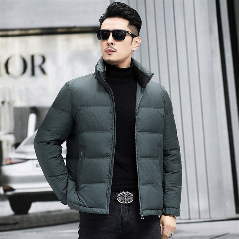 M9088-5钱塘2020-3新款简约冬季厚款时尚休闲中年男士羽绒服P200,男装羽绒服,钱塘207-3