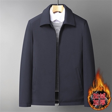 冬季新款男士翻领商务休闲棉服爸爸装中年加绒加厚保暖棉衣外套，男装棉衣，电商B212（原钱塘6029）