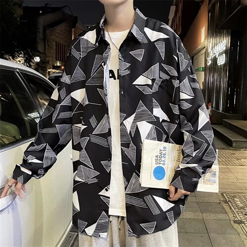 长袖衬衫男港风潮流C131P28图片