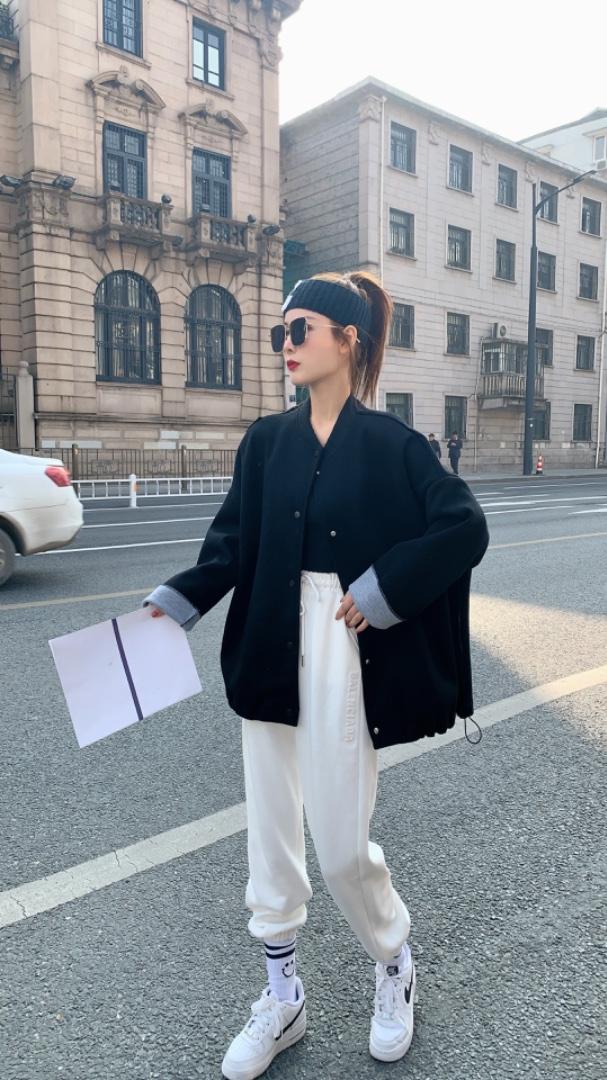 春季新款撞色外套,女装其它,斐媞梦