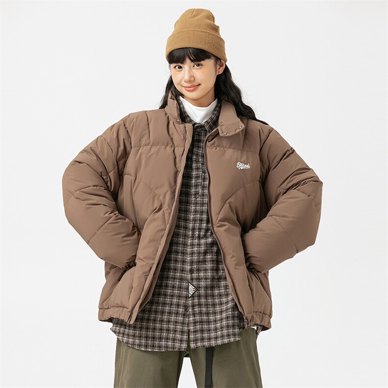 2026冬季新款男装日系潮牌纯色宽松休闲棉服加厚外套MY372-F139,男装棉衣,电商A101（原外27）