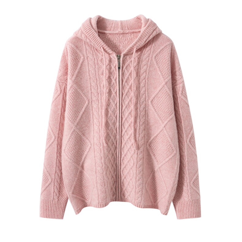 2025百搭时尚大克重外套，女装针织衫/毛衣，艾森羊绒