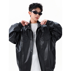 复古美拉德PU皮机车服外套WT2553-P80-控148，男装工装外套，星座609