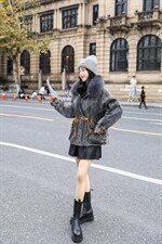 狐狸毛领牛仔！MLXL！现货！！，其它，欧雅斯丹·尔