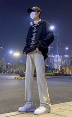 2024春款修身微喇复古弹力牛仔裤715-6-BK01P50，男装牛仔裤，星座715-6