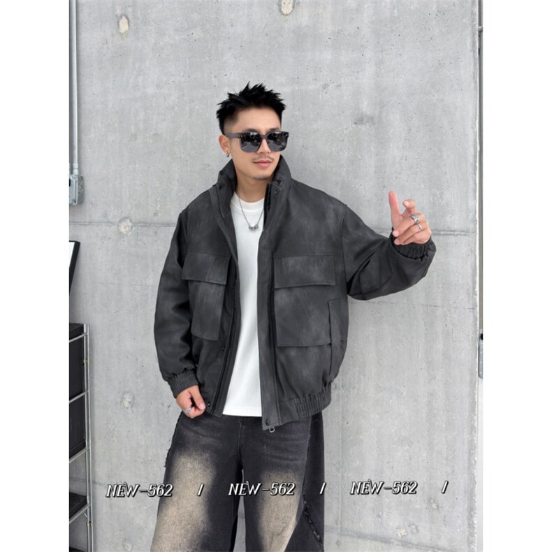 新标50白鸭绒冬装时尚保暖皮羽绒服外套男562-P230,男装羽绒服,星座310A-4