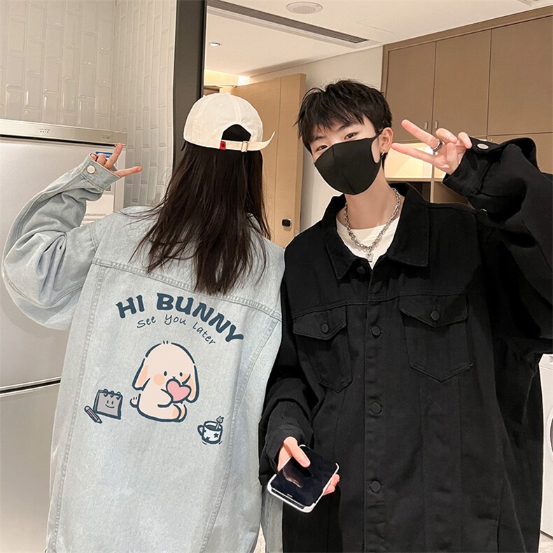 牛仔夹克男大码牛仔外套男茄克NJ77314-P60加绒款-P75,男装工装外套,电商A040