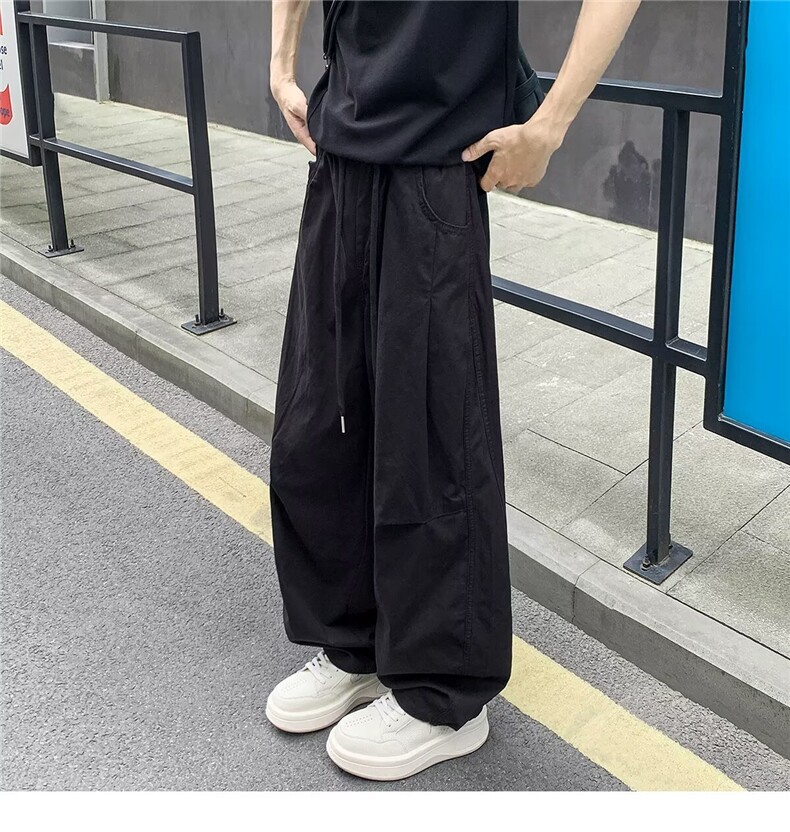 水洗棉褶皱弯刀裤直筒裤休闲裤裤子男-J1659-P48,男装休闲裤,星座910