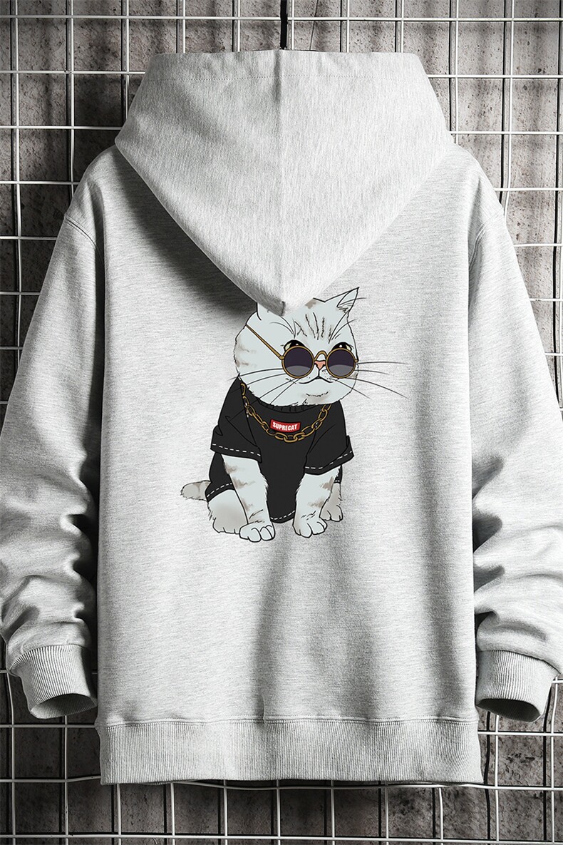 KS21044-P38加绒款-P43连帽开衫卫衣男运动外套大码班服网格,男装卫衣,电商A040A