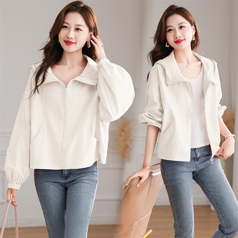 短外套女水洗棉柔软百搭简约休闲外套，女装短外套，芙芮