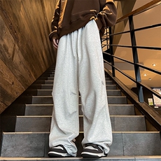 春秋季百搭直筒工装阔腿裤2024新款潮牌宽松休闲卫裤男K7517-P35，男装休闲裤，星座512-3