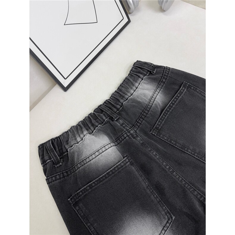 B221美式ins高街暗黑重工艺修身微喇牛仔裤LK26625-特P45控78,男装牛仔裤,电商B221