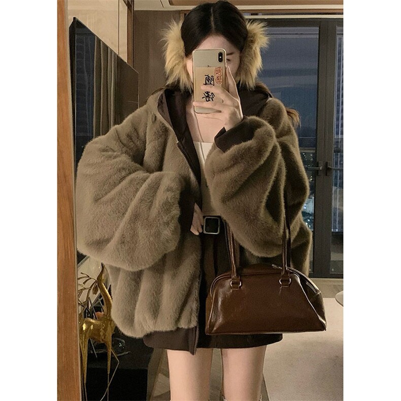 两面穿现货重磅短款座山雕棉衣男女双面穿毛毛绒棉服加厚外套,男装棉衣,电商A486
