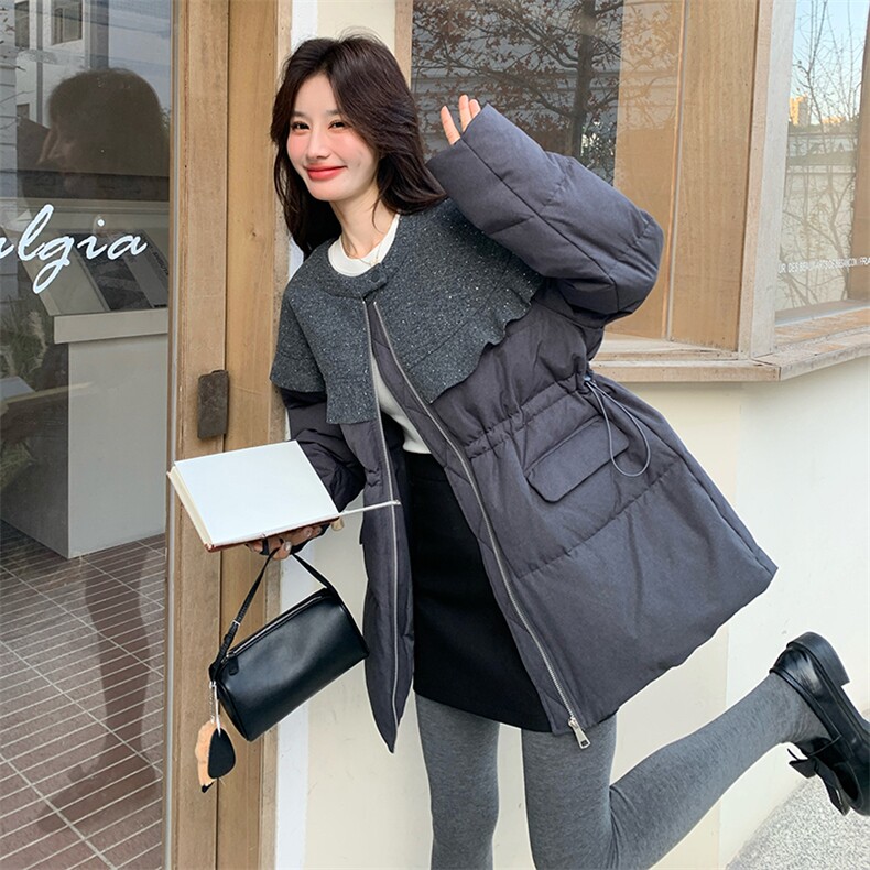 现货热卖25冬新新年衣烟灰色羽绒服2D044-2526-P280-K418,女装羽绒服,2D044