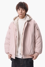 新款冬季大码羽绒棉服棉袄连帽假两件韩版宽松外套A436-2583-P95，男装棉衣，电商A436