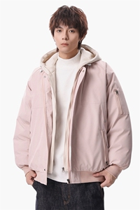 新款冬季大码羽绒棉服棉袄连帽假两件韩版宽松外套A436-2583-P95图片