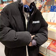2024新款美式棉袄男冬季加厚棉服复古宽松立领棉衣外套W89/P85，男装棉衣，星座506