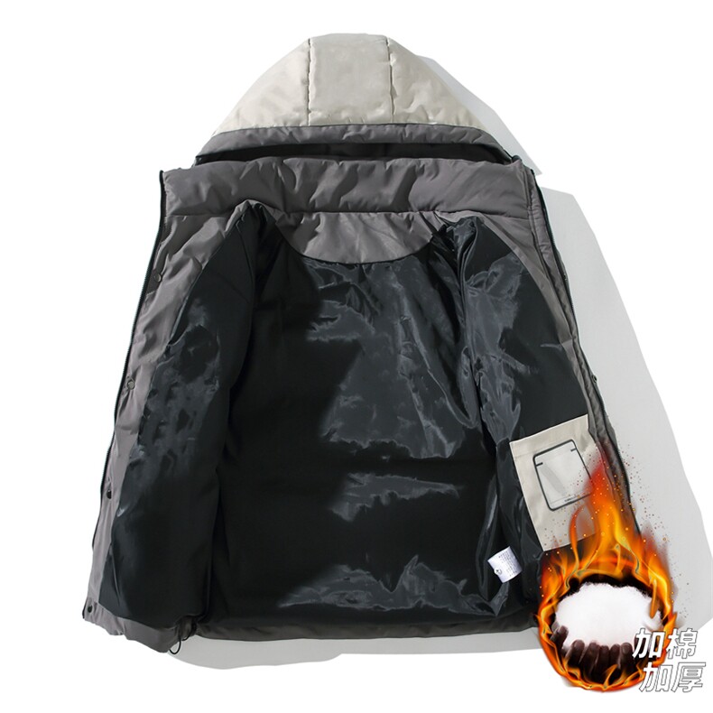 三防料抖音品质现货10W件宽松加绒加厚棉衣外套棉服BM333特P85,男装棉衣,电商A486